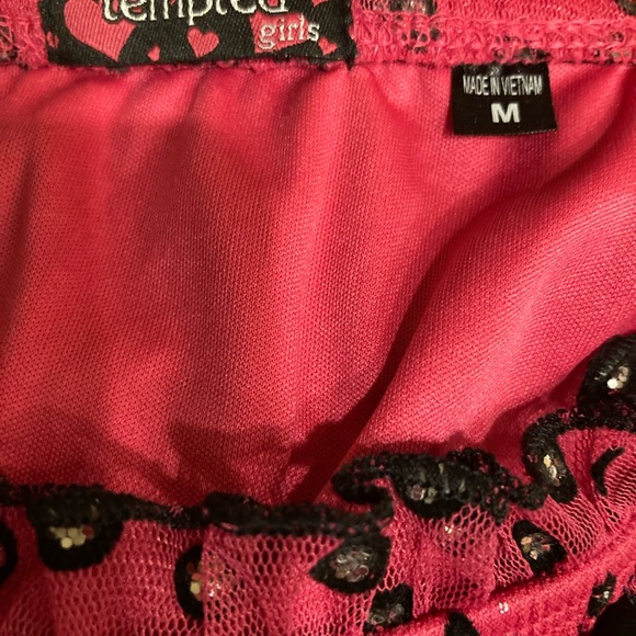 Brand New, Pink Net, fully lined, Polka Dot top for a girl of medium size. - Picture 3 of 3
